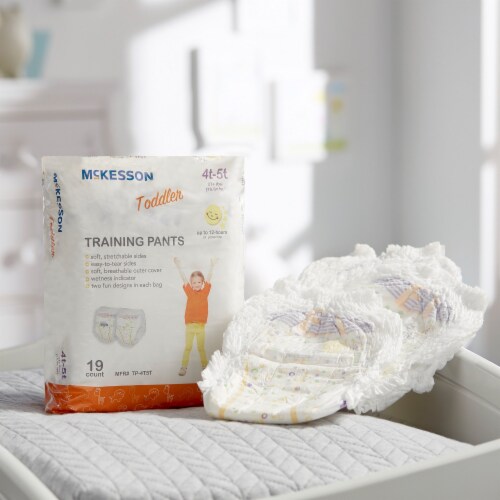 McKesson Toddler Toddler Training Pants Size 4T to 5T Over 37 lbs. TP-4T5T, 76 Ct Perspective: left