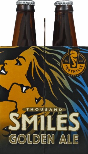Foothills Brewing Thousand Smiles Golden Ale Perspective: left