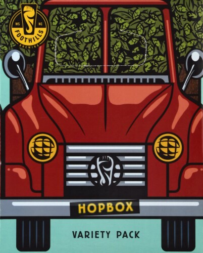 Foothills Brewing Hopbox IPA Variety Pack Perspective: left