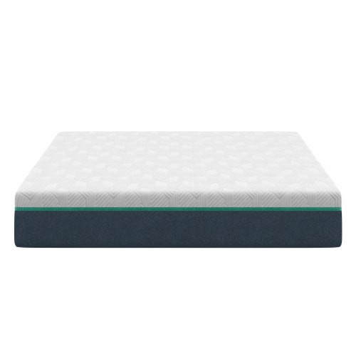 10 Medium Gel Memory Foam Mattress with Cooling Air Flow and Pressure Relieving Foam Layers Perspective: left