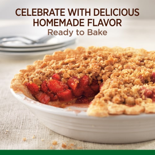 Marie Callender's Strawberry Rhubarb Streusel Pie Frozen Dessert Perspective: left