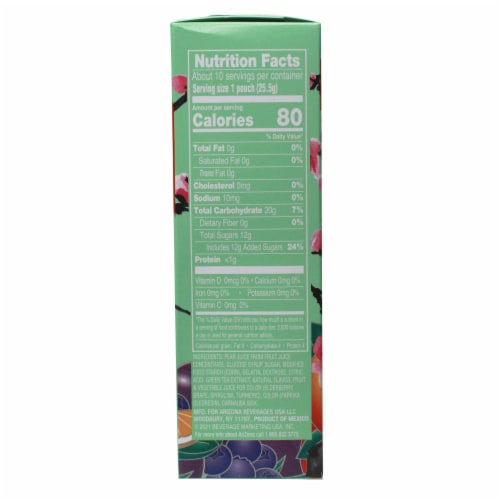 AriZona® Green Tea Fruit Snacks Perspective: left