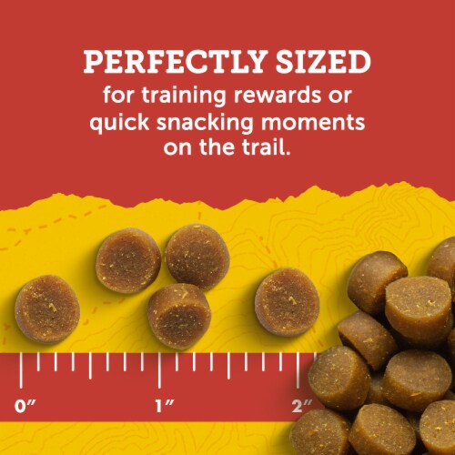Zuke’s Mini Naturals Training Dog Treats with Real Beef Perspective: left