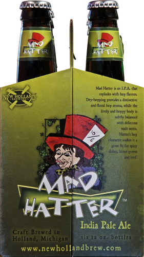 New Holland Mad Hatter IPA Perspective: left