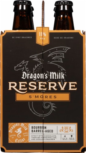New Holland Brewing Dragons Milk® Reserve Coffee Chocolate Bourbon Barrel-Aged Stout Perspective: left