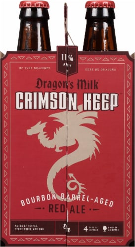 New Holland Brewing Dragon's Milk® Crimson Keep™ Bourbon Barrel-Aged Red Ale Perspective: left