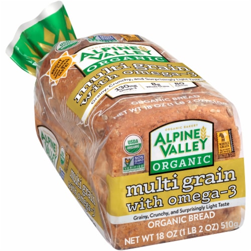 Alpine Valley™ Organic Multigrain with Omega-3 Bread Perspective: left