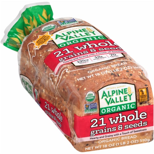 Alpine Valley™ Organic 21 Whole Grains & Seeds Bread Perspective: left