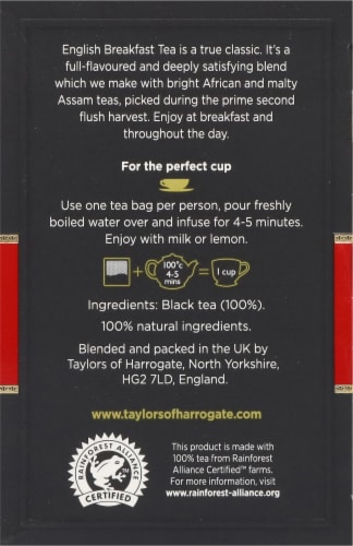 Taylors of Harrogate English Breakfast Tea Perspective: left