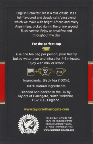 Taylors of Harrogate English Breakfast Tea Perspective: left