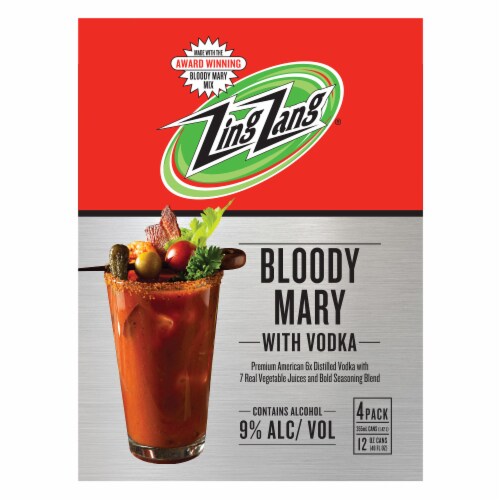 Zing Zang Made With Vodka Bloody Mary Perspective: left