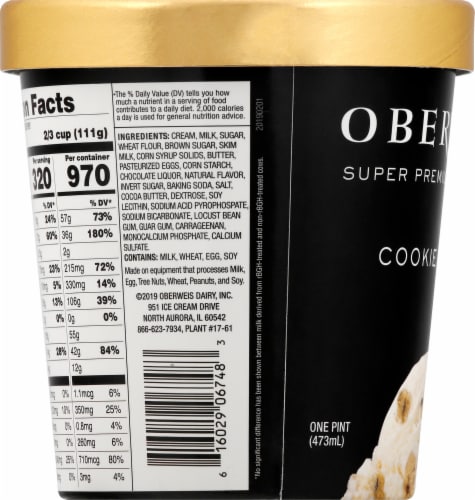 Oberweis® Cookie Dough Ice Cream Perspective: left