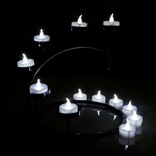AGPtEK LED 24 PCS Tealight timer Battery Operated Flameless smokeless ...