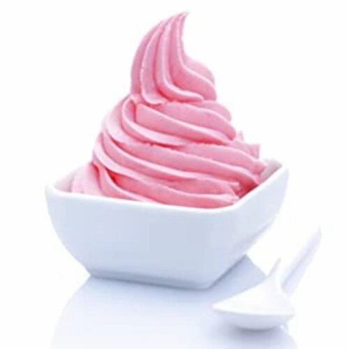Strawberry Sugar Free Yogurt Powder, Probiotic Soft Serve Ice Cream Mix Perspective: left