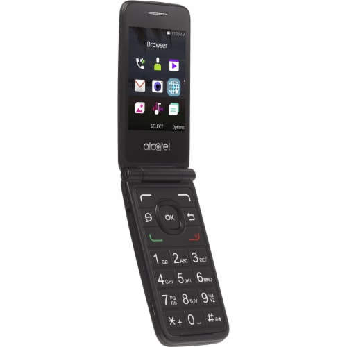 TracFone Wirless MyFlip 2 A406 Non-Contract Cellphone - Black Perspective: left