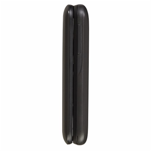 Tracfone Prepaid Flip Smartphone - Black Perspective: left