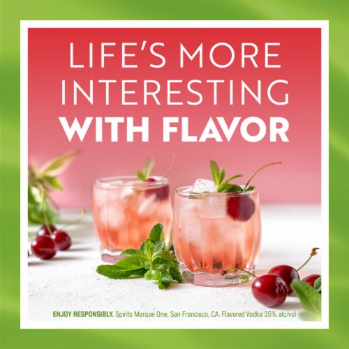 Svedka Cherry Limeade Flavored Vodka Perspective: left