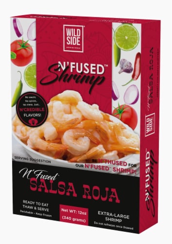 Wild Side N'Fused Salsa Roja Shrimp Perspective: left