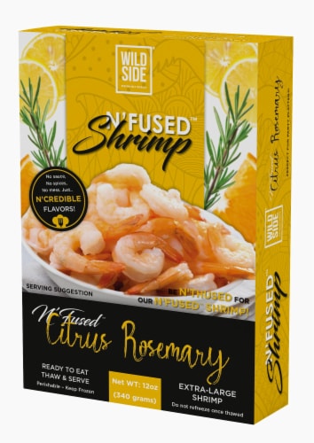 Wild Side N'Fused Citrus Rosemary Shrimp Perspective: left