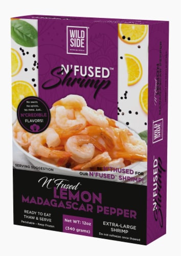Wild Side N'Fused Lemon Madagascar Pepper Shrimp Perspective: left