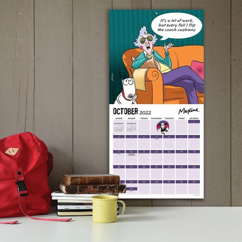 2022 Maxine At Home 12-Month Wall Calendar by TF Publishing Perspective: left