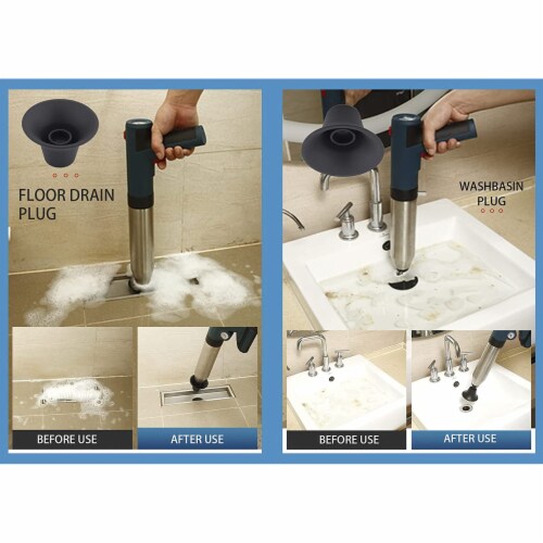FEIYABDF Electric High Pressure Air Gun Plunger for Unclogging Pipes, Tool Only Perspective: left