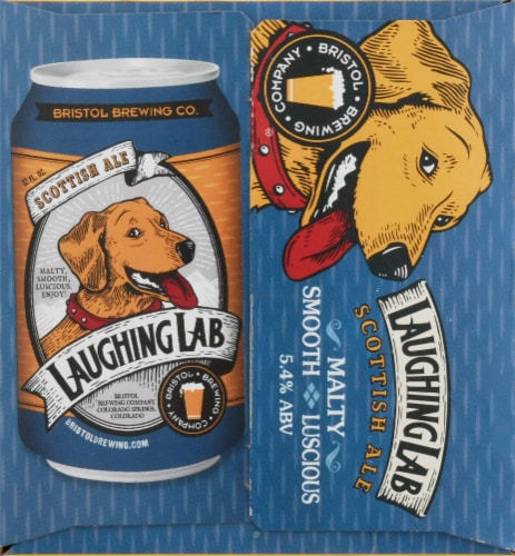 Bristol Brewing Company Laughing Lab Scottish Ale Perspective: left