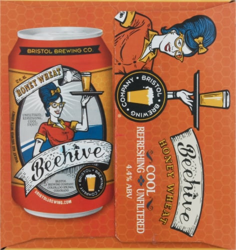 Bristol Brewing Company Beehive Honey Wheat Ale Perspective: left