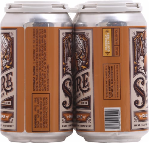 Spire Mountain Hard Dark & Dry Cider Perspective: left