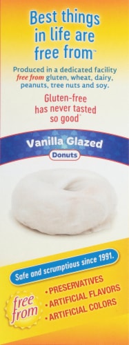 Kinnikinnick Vanilla Glazed Donuts 6 Count Perspective: left