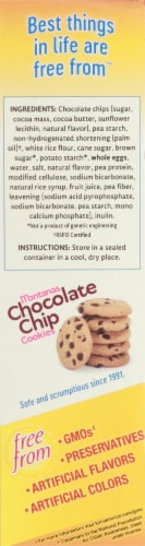 Kinnikinnick Gluten Free Montanas Chocolate Chip Cookies Perspective: left
