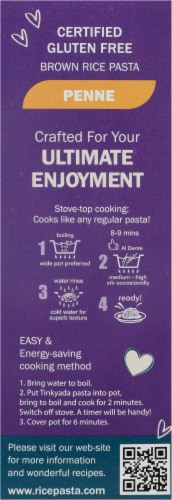 Tinkyada® Brown Rice Penne Pasta Perspective: left