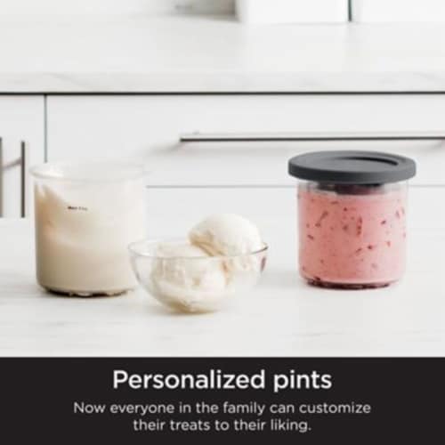 Ninja® CREAMi® Pint Containers with Lids Perspective: left