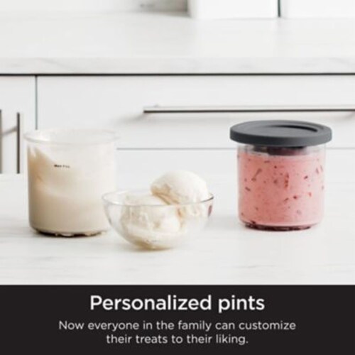 Ninja® CREAMi® Pint Containers with Lids Perspective: left