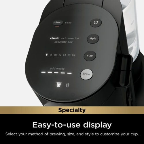 Ninja Single-Serve Pods & Grounds Coffee Maker Perspective: left