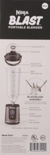 Ninja® Blast™ Portable Blender – Black Perspective: left