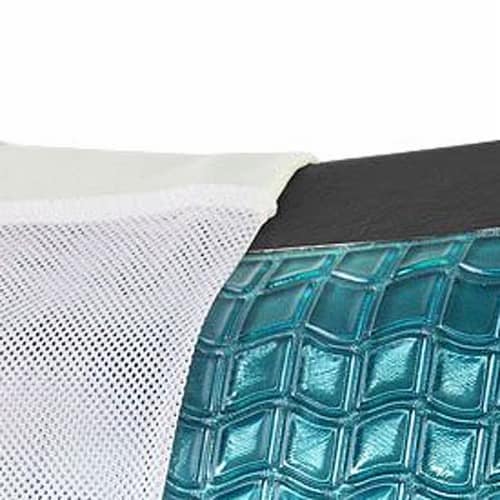 Dr. Pillow CHARCOALED MEMORY PILLOW WITH COOLING GEL LAYER, Blue Perspective: left