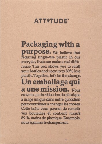 Attitude® Wildflowers Laundry Detergent Perspective: left