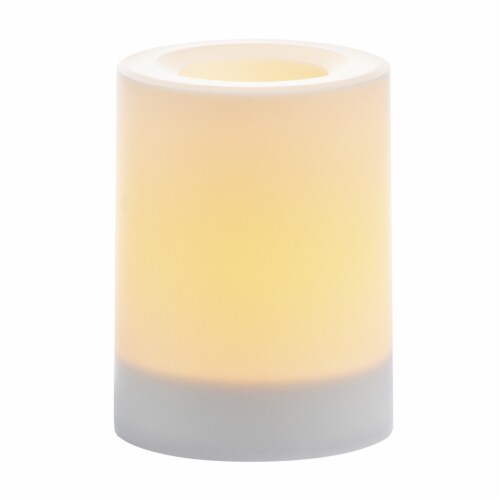 Sterno Home™ Outdoor LED Resin Pillar Candle - White Perspective: left