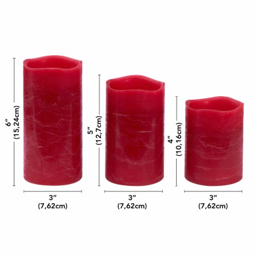 Sterno Home Pillar Candles - Red Perspective: left
