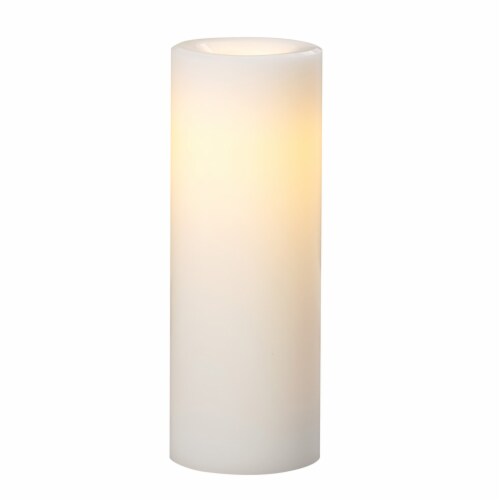 Sterno Home Outdoor Wax Pillar Candle - White Perspective: left