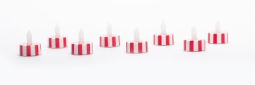 Sterno Home Twist Flame Peppermint Tea Lights Perspective: left