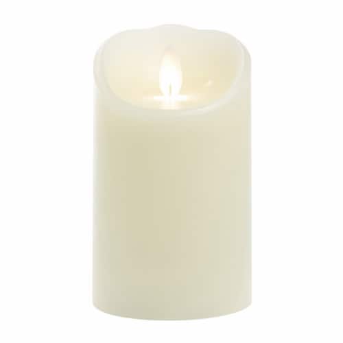 Sterno Home iFlicker Flameless LED Wax Pillar Candle - Cream Perspective: left