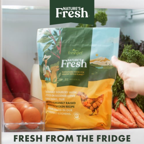 Freshpet Healthy & Natural Dog Food, Fresh Certified Humanely Raised Grain Free Turkey Dog Food Roll Perspective: left