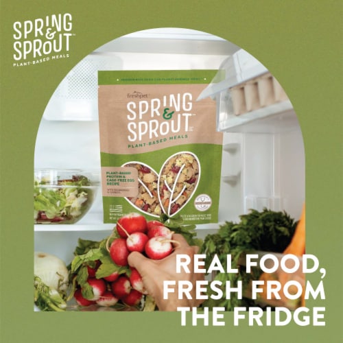 Freshpet Healthy & Natural Dog Food, Fresh Plant Based Protein & Egg Patties with Apple & Cheese Perspective: left