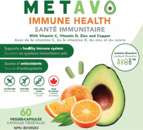 Metavo Immune Health Supplement Perspective: left