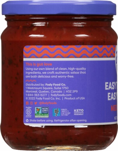 Fody Foods Low FODMAP Medium Salsa Perspective: left