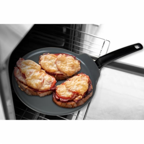 MasterPan 11 in. Crepe Pan & Healthy Ceramic Non-Stick Aluminium Cookware with Bakelite Handle