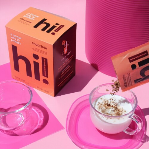 Human Improvement Chocolate Protein Powder Plant Based and Cricket Protein 15 Serving Perspective: left