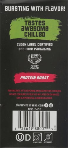 Go Gourmet Slammers Burst Watermelon Kiwi Crushed Superfood Snacks Perspective: left